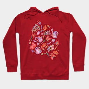 garden pattern Hoodie